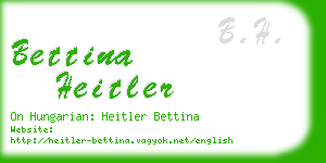 bettina heitler business card